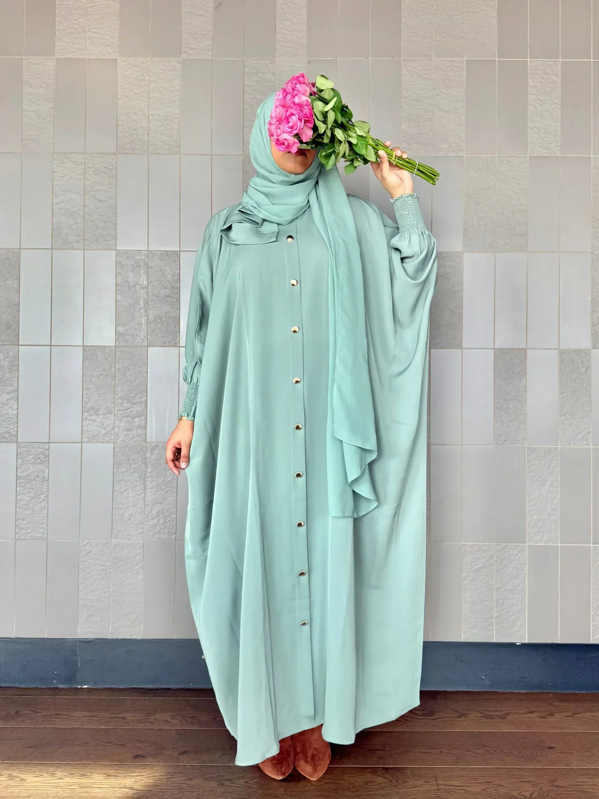 YARA Sage Green abaya