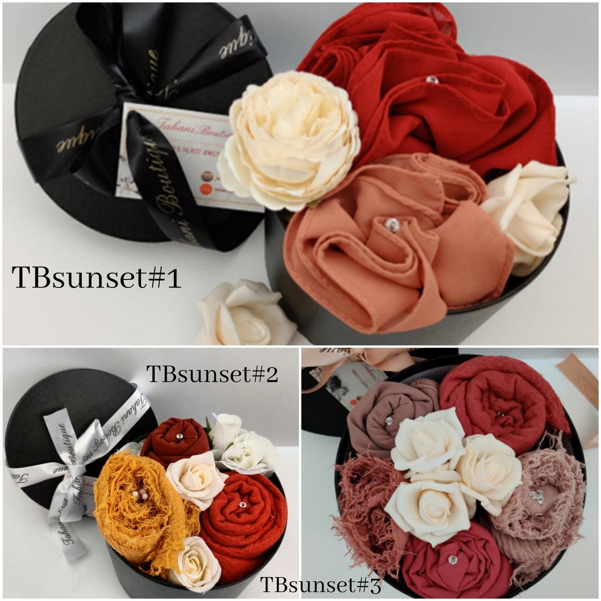 Sunset Hijab Gift Bouquet – Personalised Scented Gift