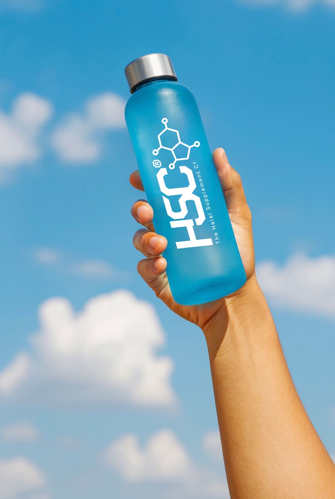 HSC 500ml Frosted Glass Bottle