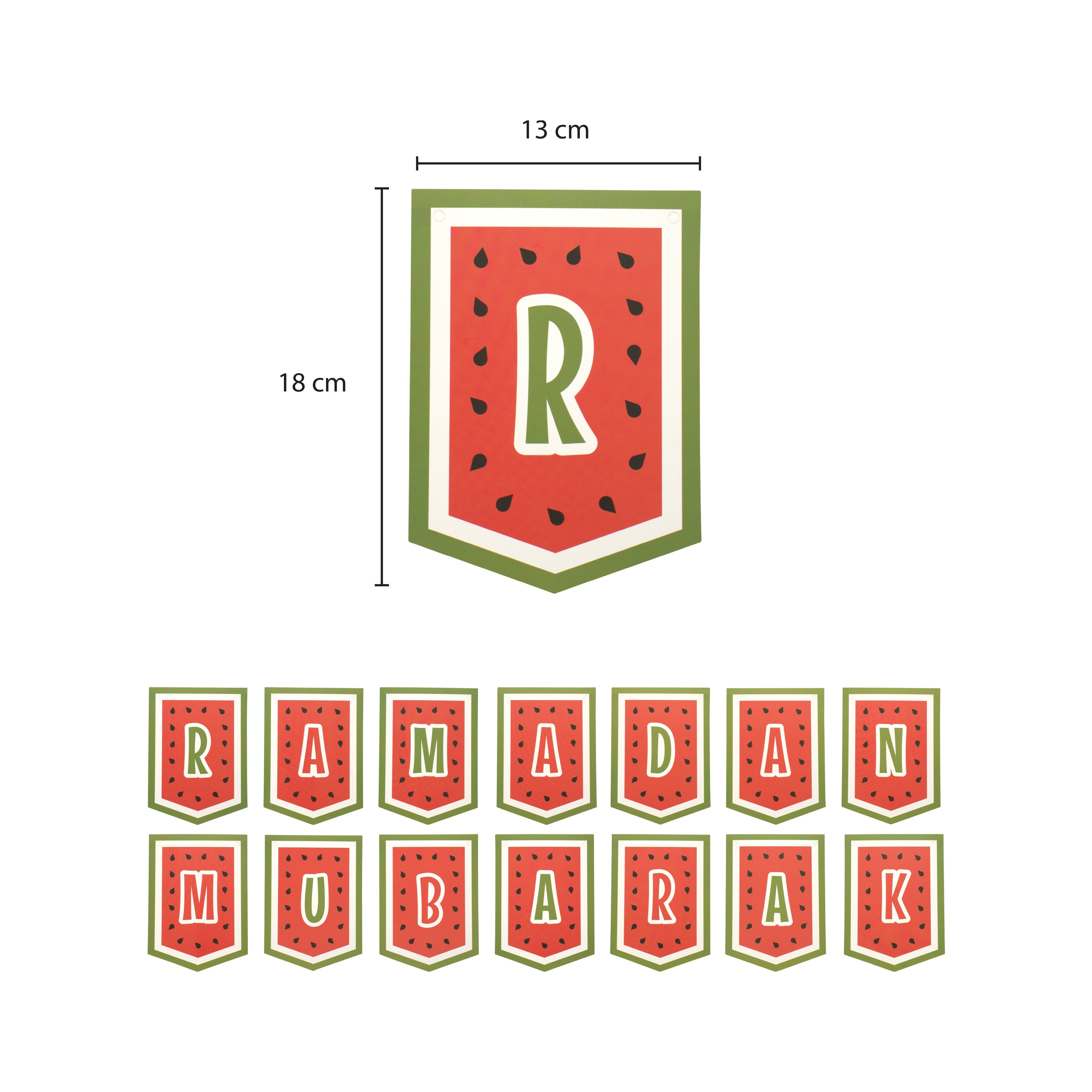 White Ramadan Mubarak Palestine Themed Decoration Gift Set | 5 Items