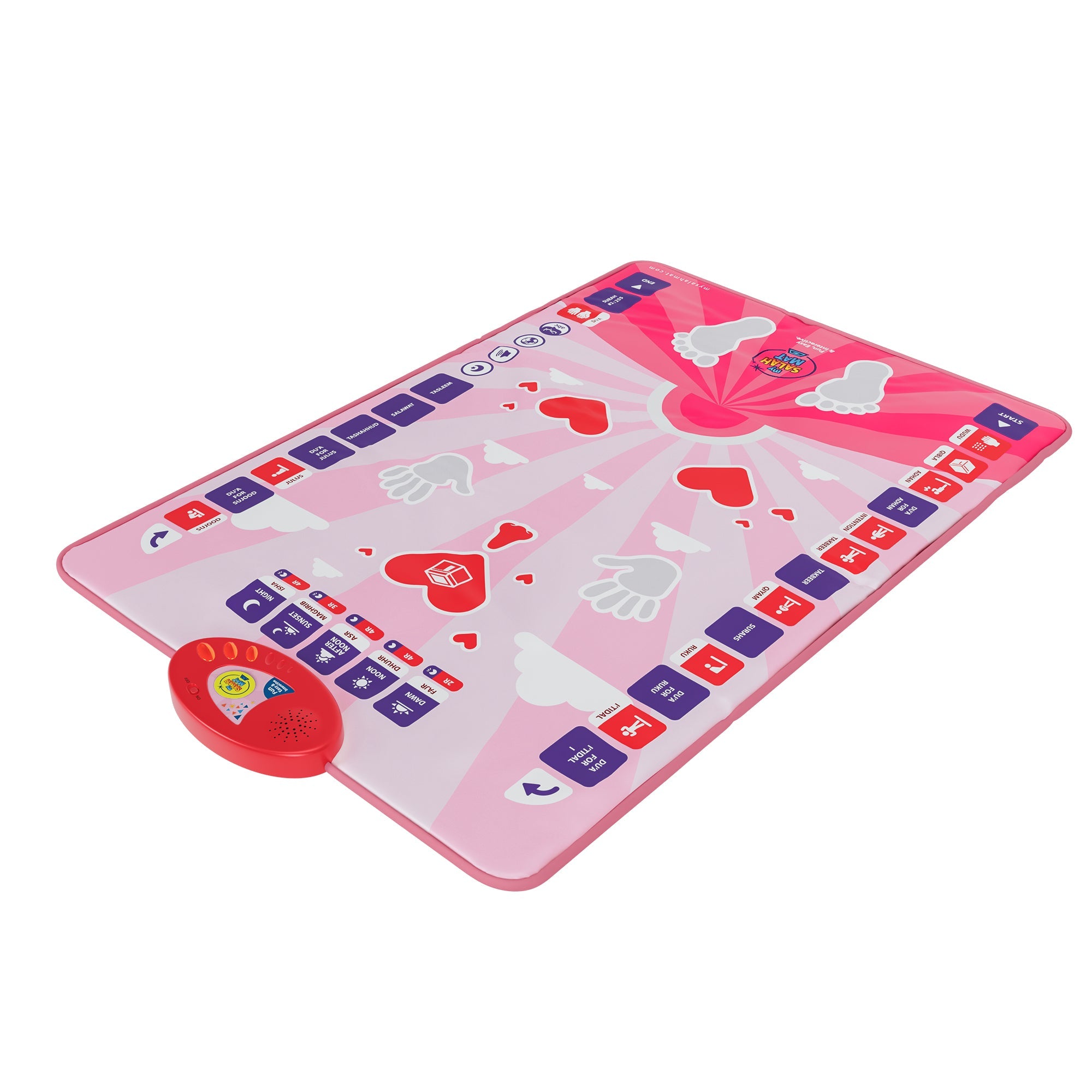 Smart Interactive Kids Prayer Mat Pink Version |  Now with Salah Translation | A beautiful Ramadan and Eid gift for loved ones