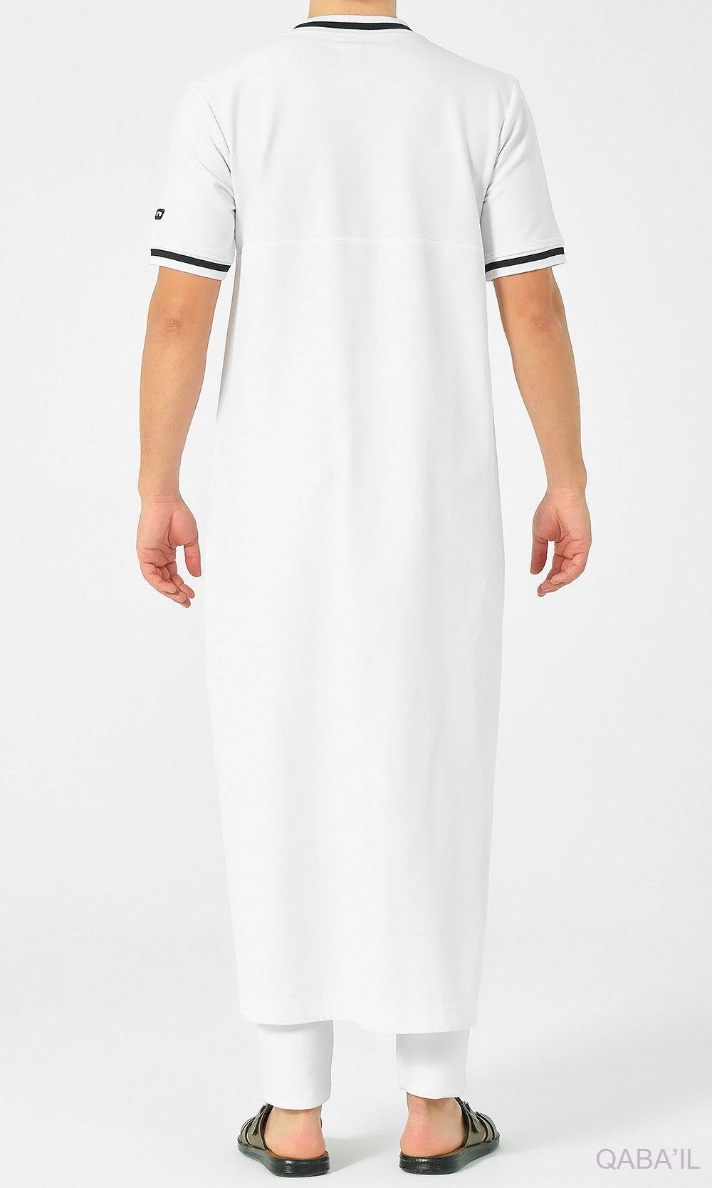Long Thobe Kamees for Muslim Men QL NV R24 in White