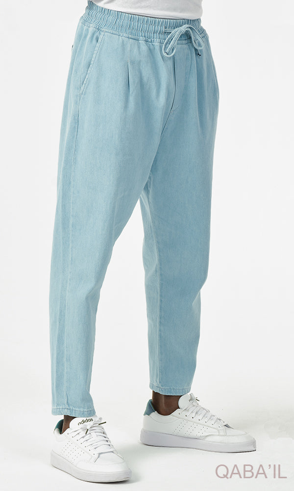  QQL Relaxed Jeans Urban Classik in Washed Blue