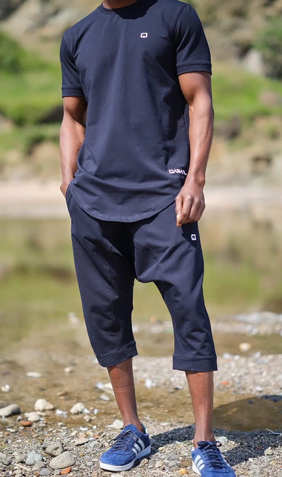 QL Relaxed Fit Nautik Set in Navy Blue