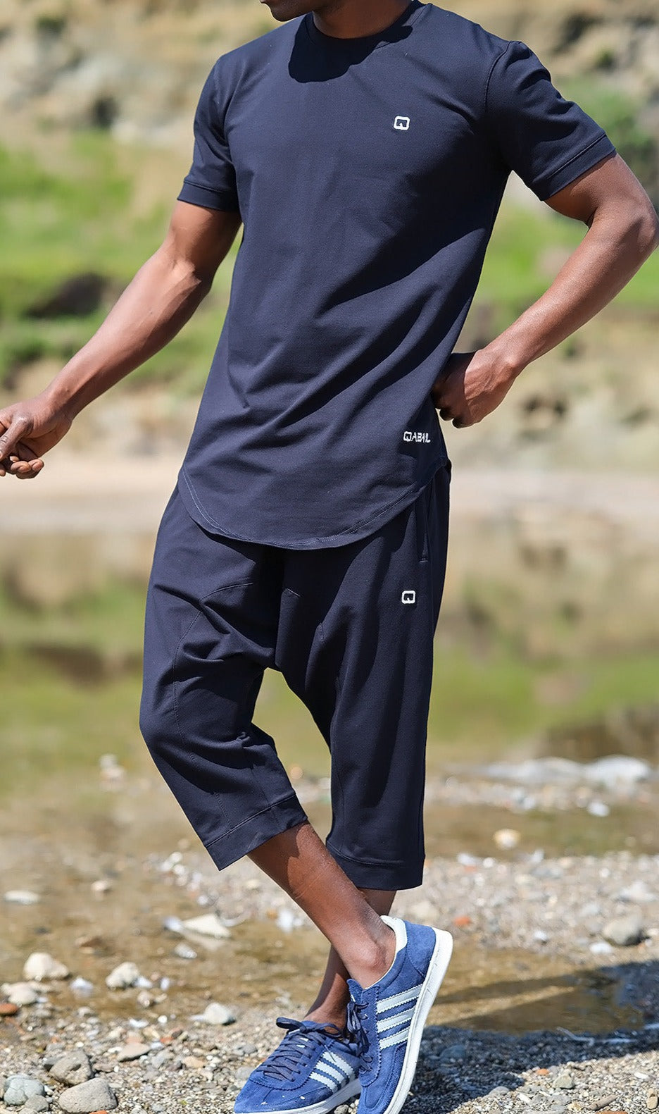 QL Relaxed Fit Nautik Set in Navy Blue