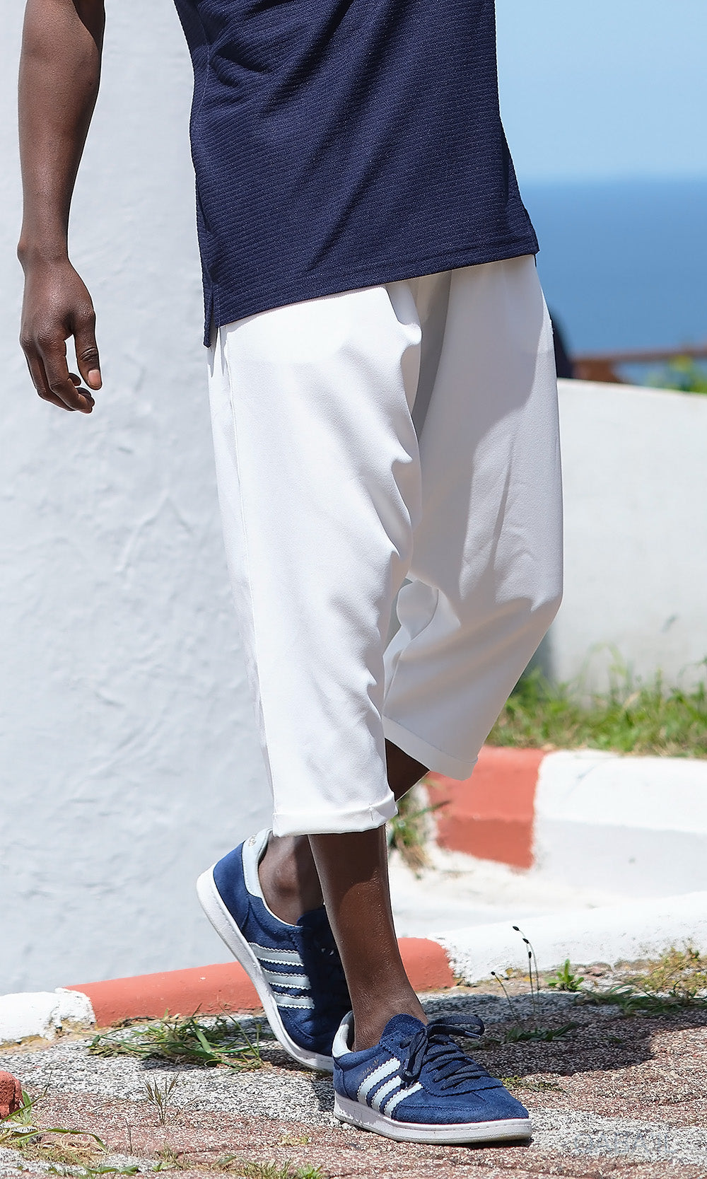 QL Relaxed Shorts Bermuda AZUR S24 in Cream