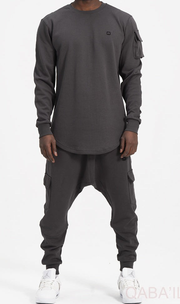 QL Sniper Set Cargo Joggers and Longline Top