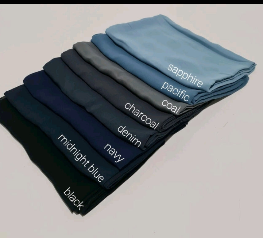 Maxi Chiffon Hijab – Dubai Premium Velvet Scarf 200x70cm