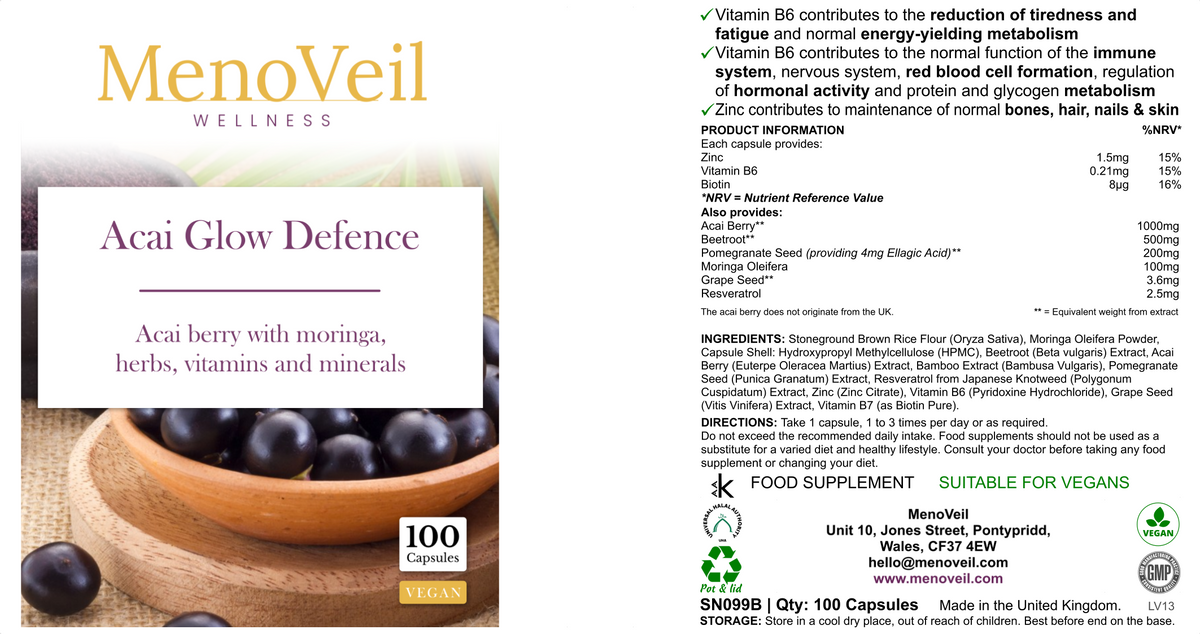 MenoVeil Acai Glow Defence