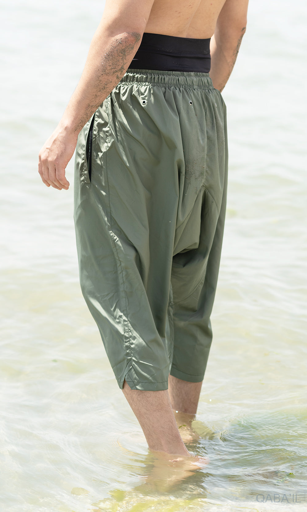 QL Halal Swim Shorts SB UNI in Khaki