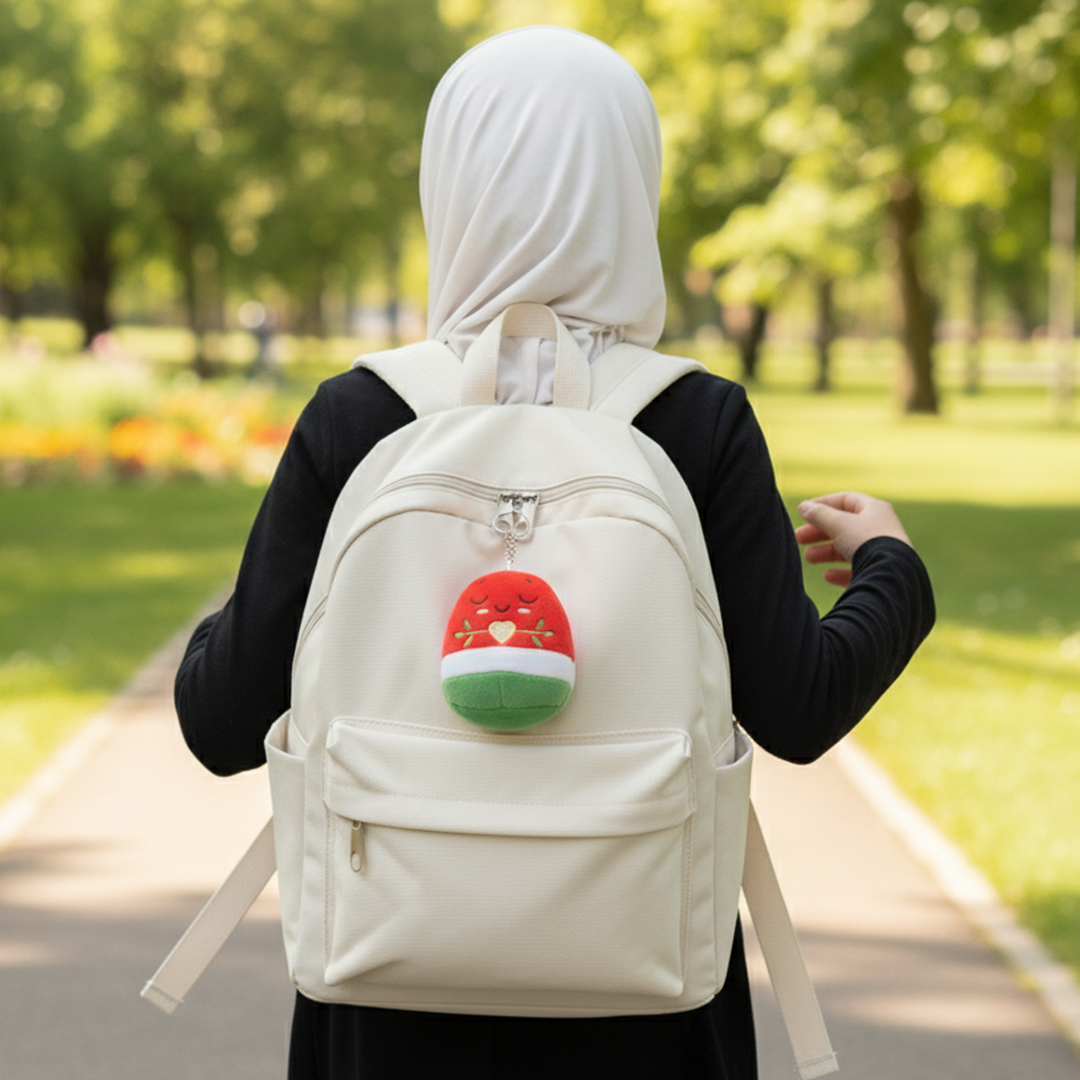 Pack of 12 - 8cm Nür the Watermelon Plushie Keyrings [SPECIAL DEAL] | Soft Cuddly Toy | A beautiful Ramadan & Eid Gift for Loved Ones
