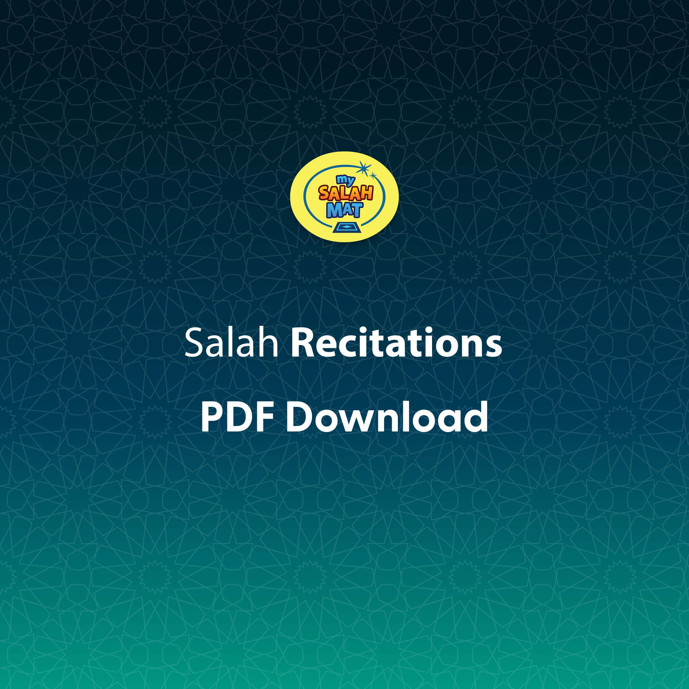 Guide de récitation Salah & Sourates My Salah Mat | Téléchargements éducatifs | Téléchargement instantané