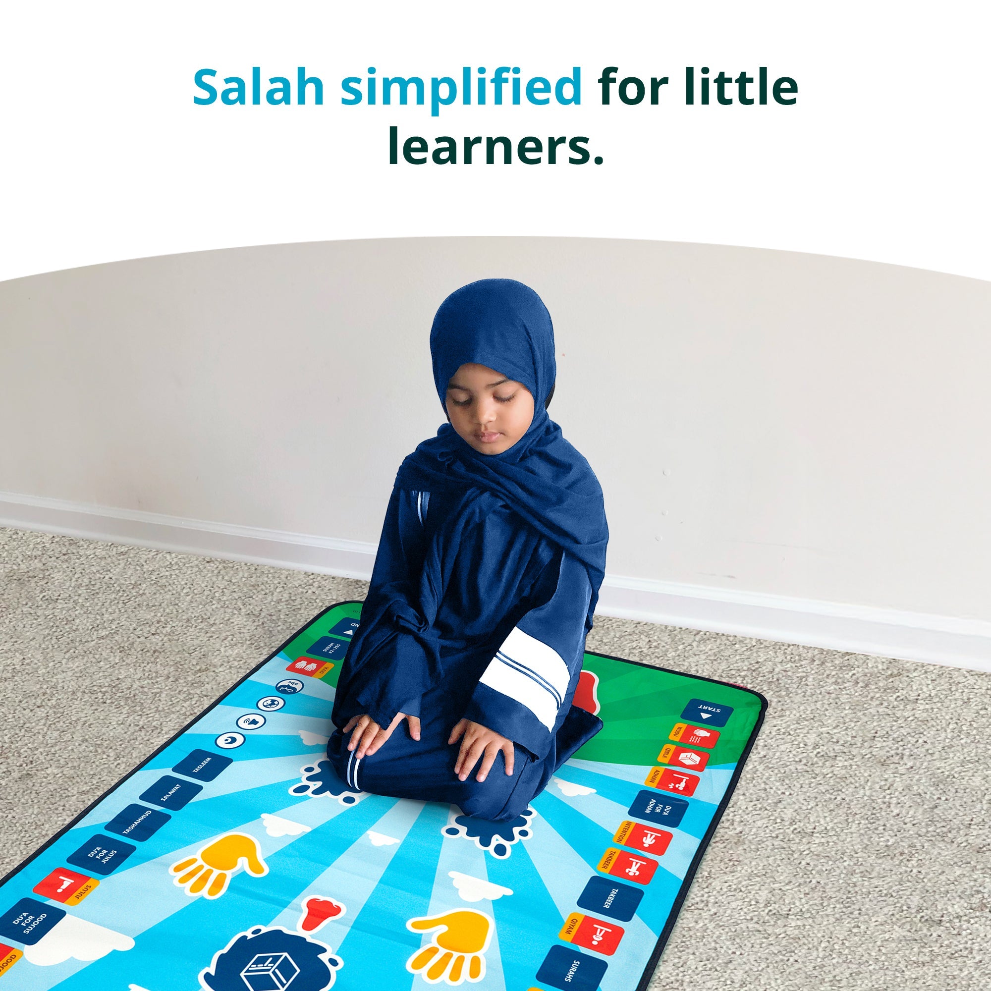 Smart Interactive Kids Prayer Mat | Now with Salah Translation | A beautiful Ramadan and Eid gift for loved ones