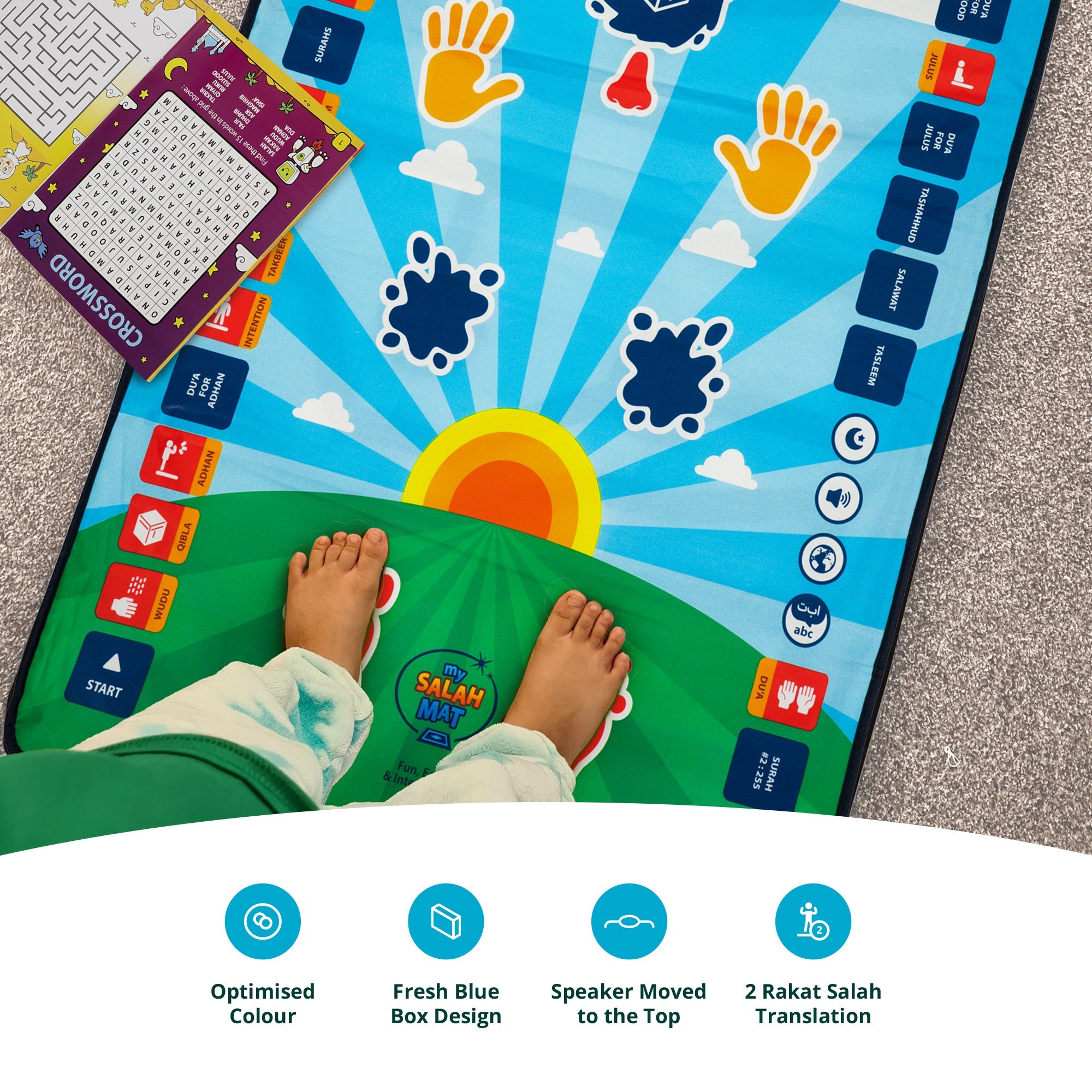 Smart Interactive Kids Prayer Mat | Now with Salah Translation | A beautiful Ramadan and Eid gift for loved ones