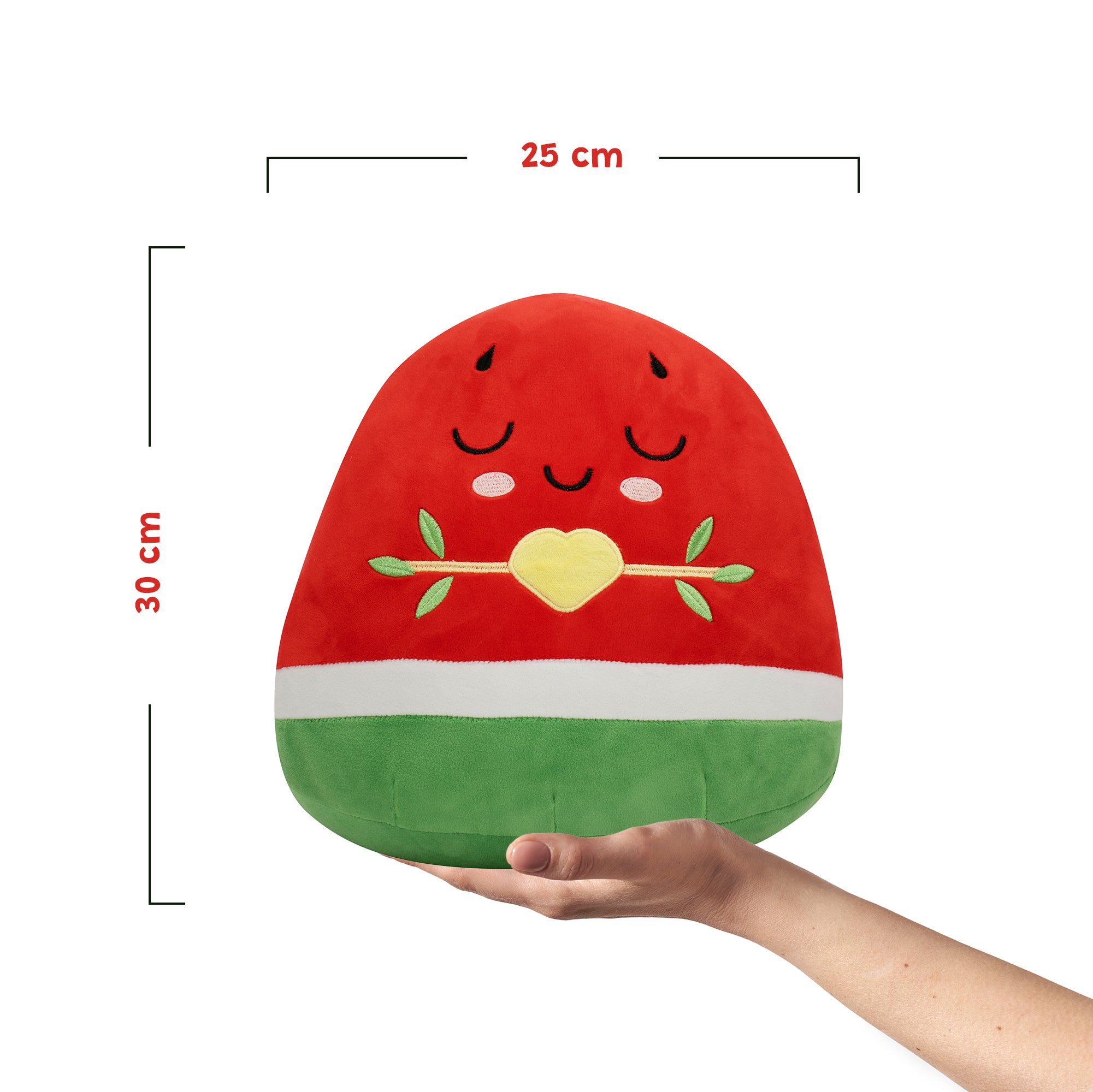 Watermelon Plushie - 30cm Soft Cuddly Pillow Adorable Fruit Plush Muslim Doll | A beautiful Ramadan and Eid gift for loved ones