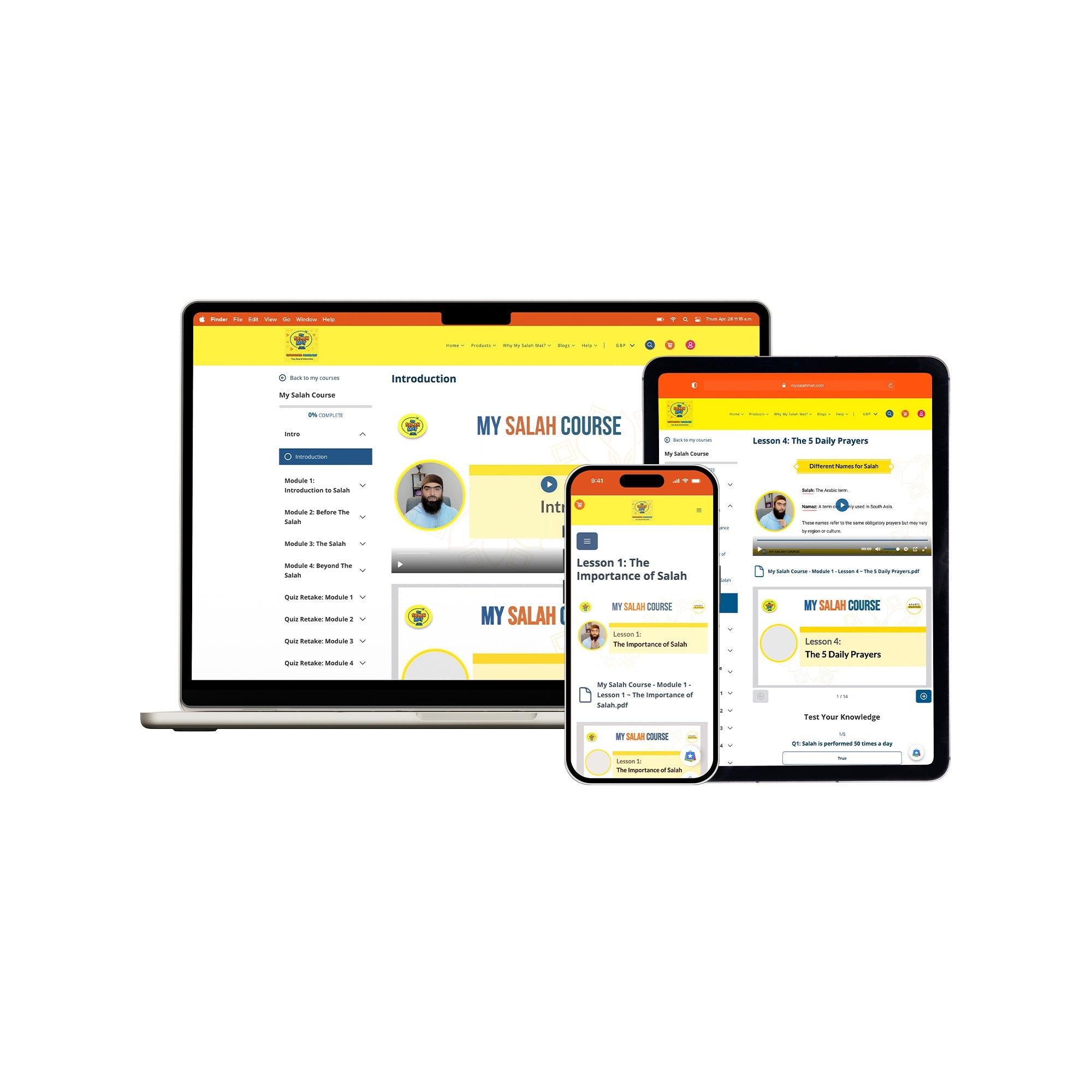 Mon cours de Salat en ligne | Guide numérique complet de la prière pour débutants | Adultes & nouveaux musulmans | Un beau cadeau de Ramadan et d’Aïd pour les proches