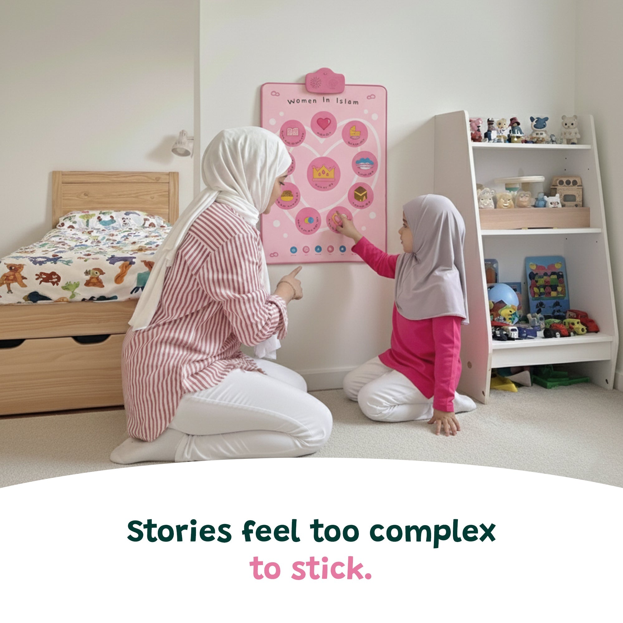 Fresque murale interactive & tapis audio « Les femmes en Islam » | Touchez, écoutez et découvrez leurs histoires inspirantes | Un magnifique cadeau de Ramadan et d’Aïd pour vos proches