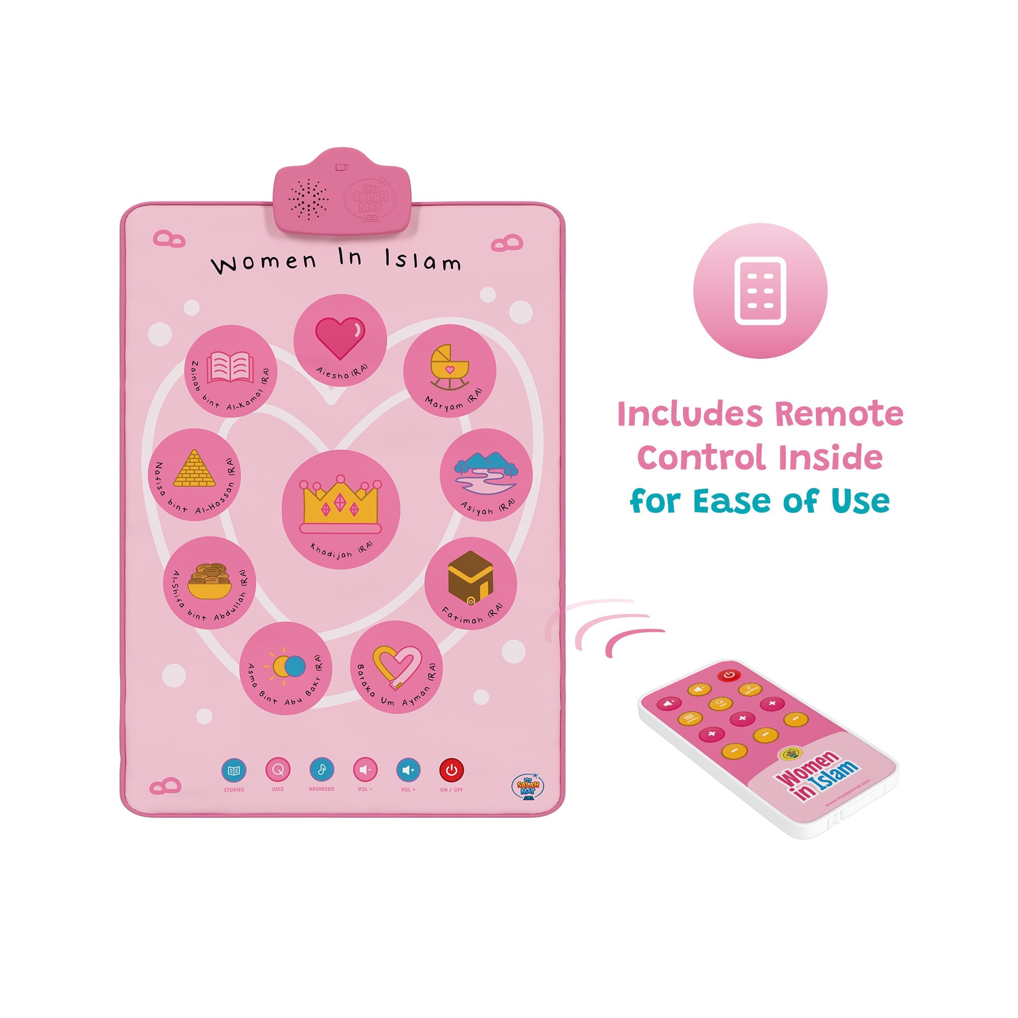 Fresque murale interactive & tapis audio « Les femmes en Islam » | Touchez, écoutez et découvrez leurs histoires inspirantes | Un magnifique cadeau de Ramadan et d’Aïd pour vos proches