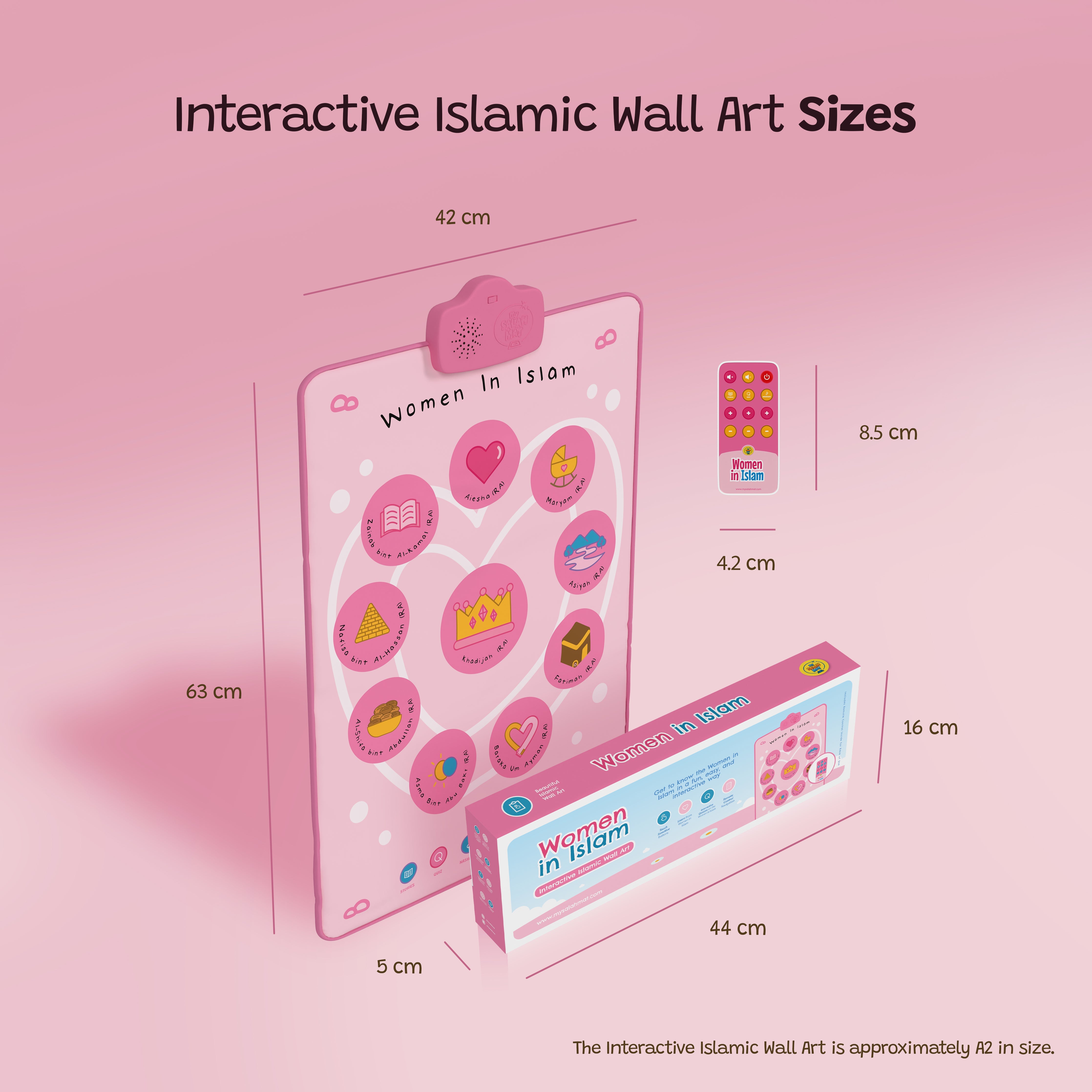 Fresque murale interactive & tapis audio « Les femmes en Islam » | Touchez, écoutez et découvrez leurs histoires inspirantes | Un magnifique cadeau de Ramadan et d’Aïd pour vos proches