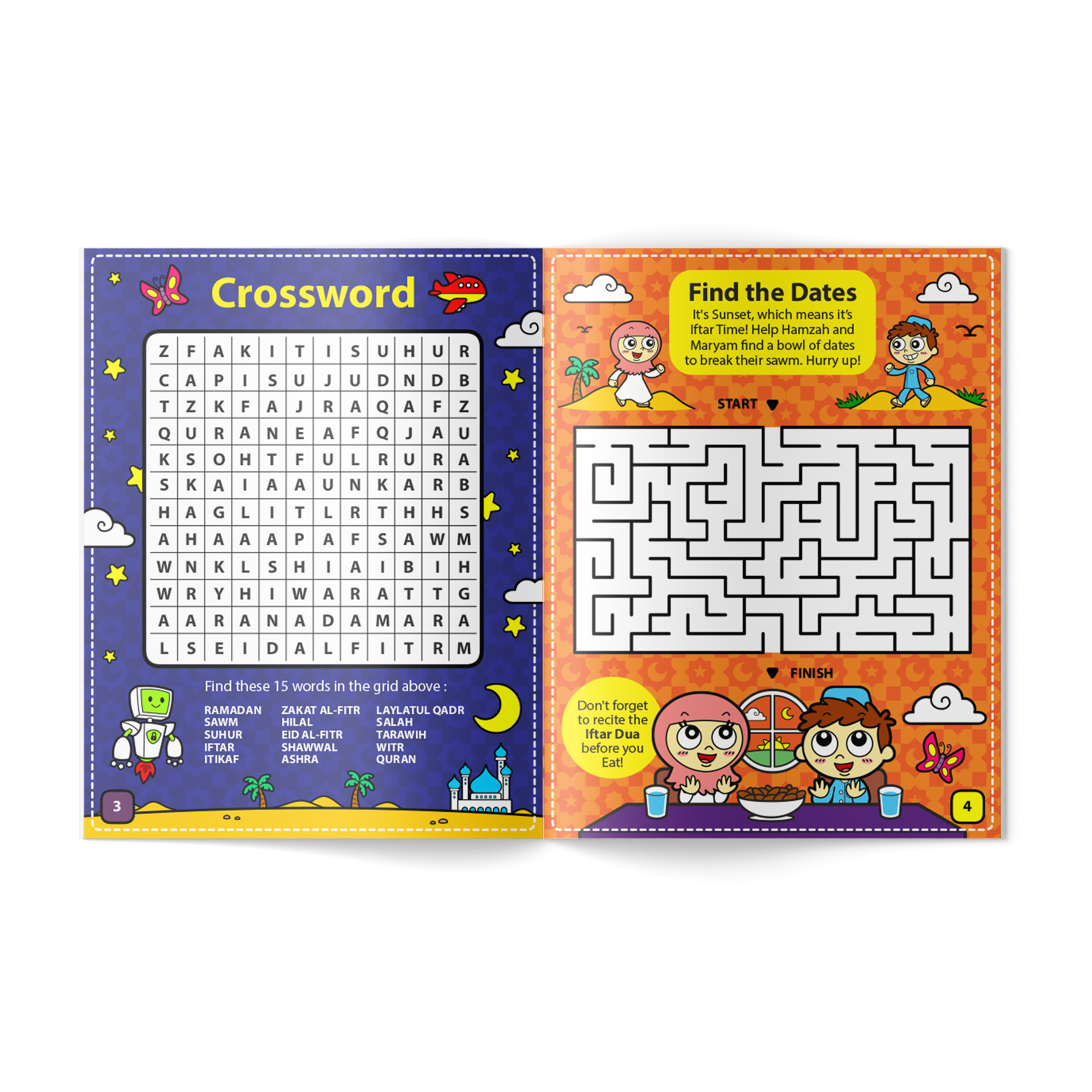 Ramadan Activity Book | Learn all about Ramadan | A beautiful Ramadan and Eid gift for loved ones