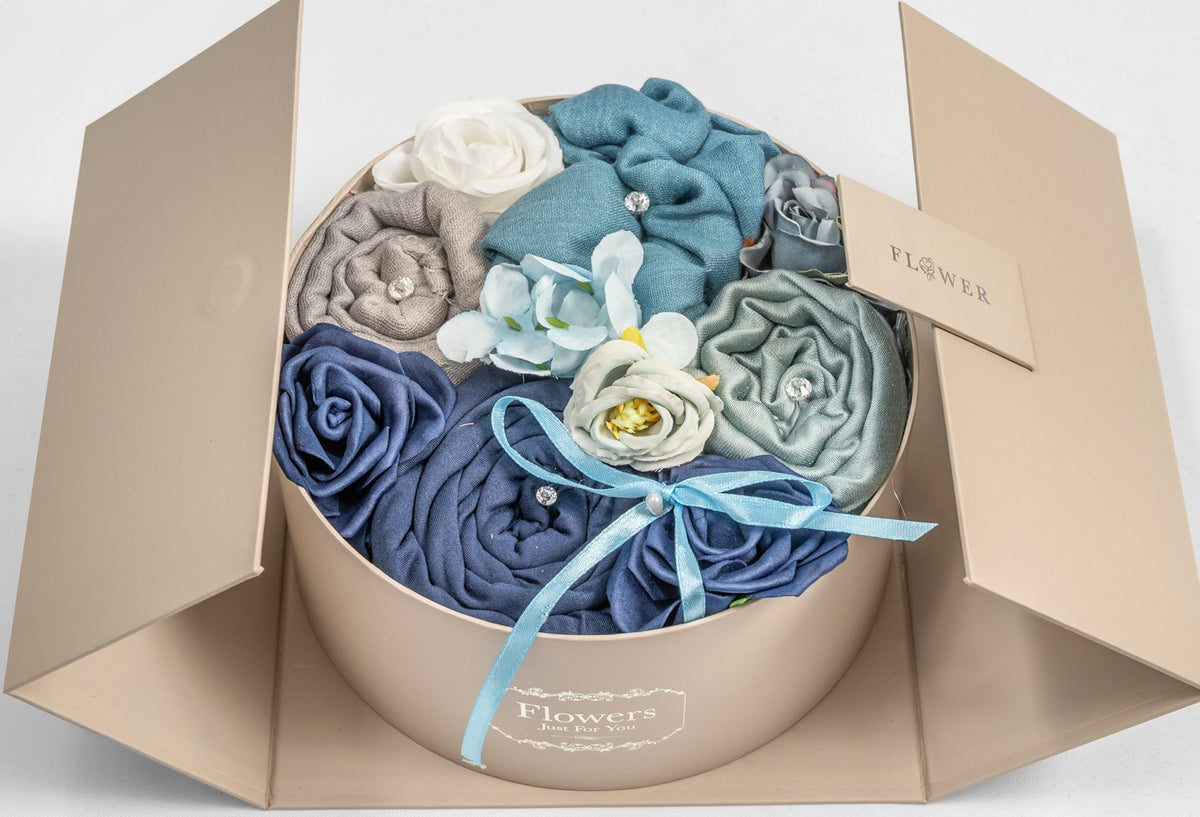 Pandora's Hijab Gift Bouquet – Midnight Blue Keepsake