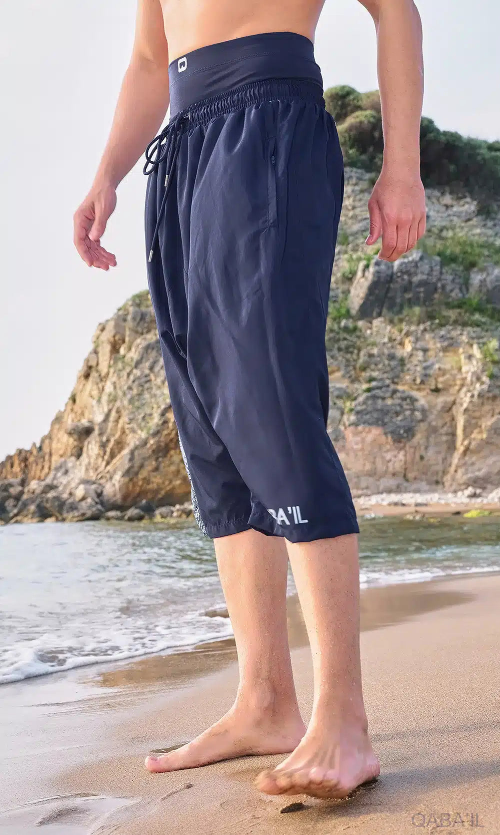 QL Halal Swim Shorts SB UNI in Navy Blue