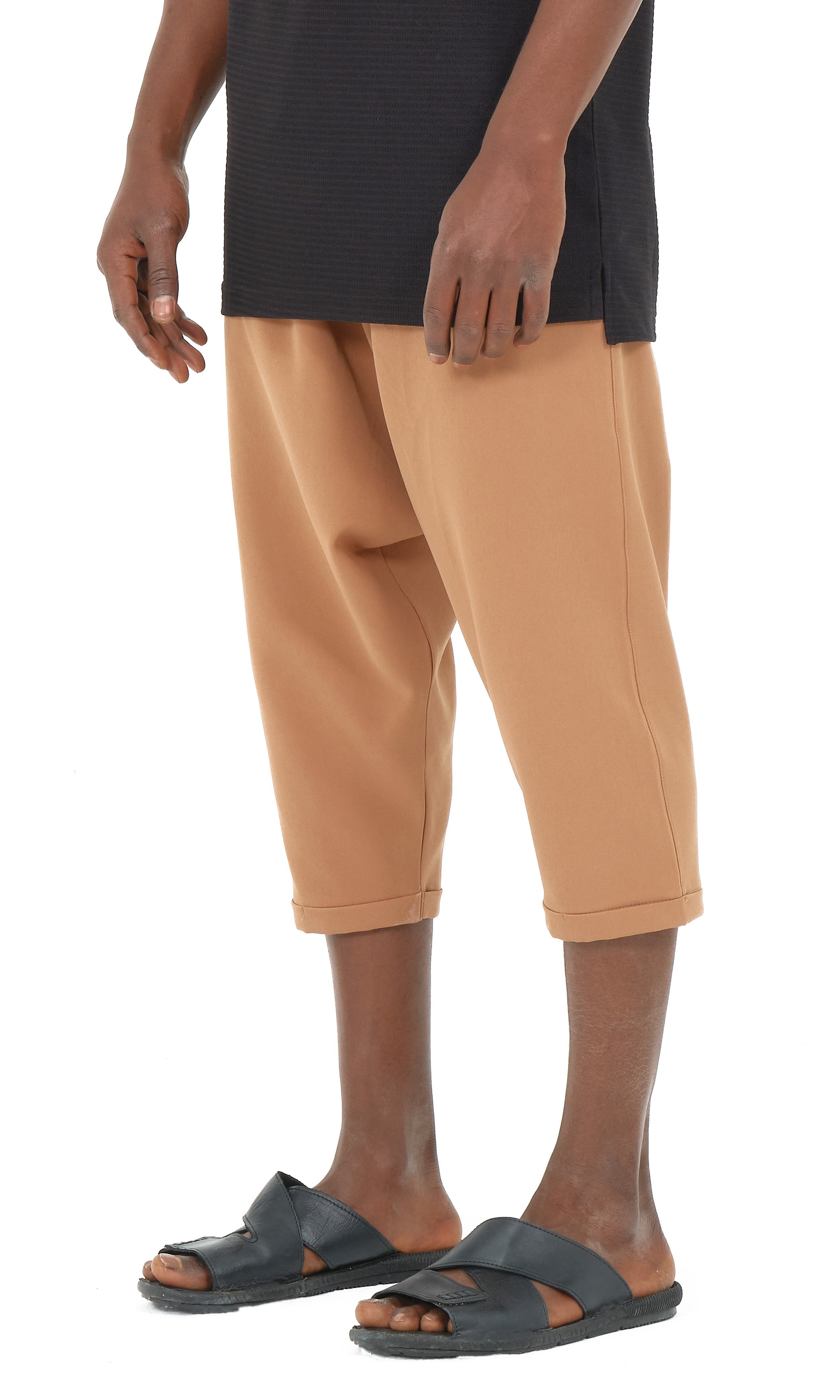 QL Relaxed Shorts Bermuda AZUR S24 in Dark Camel