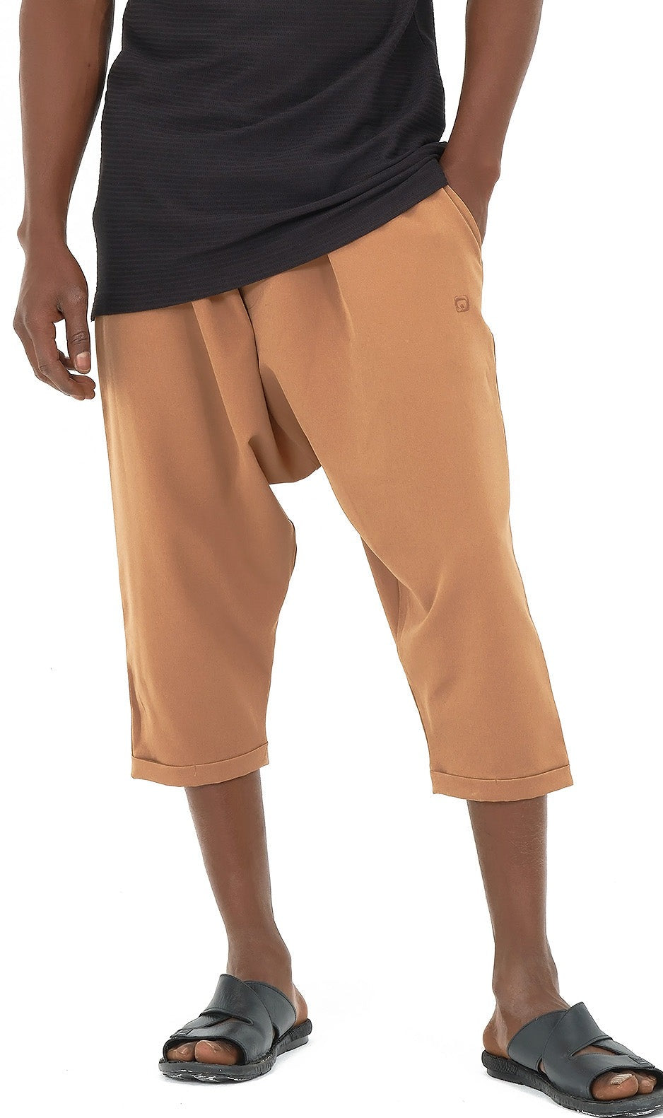 QL Relaxed Shorts Bermuda AZUR S24 in Dark Camel