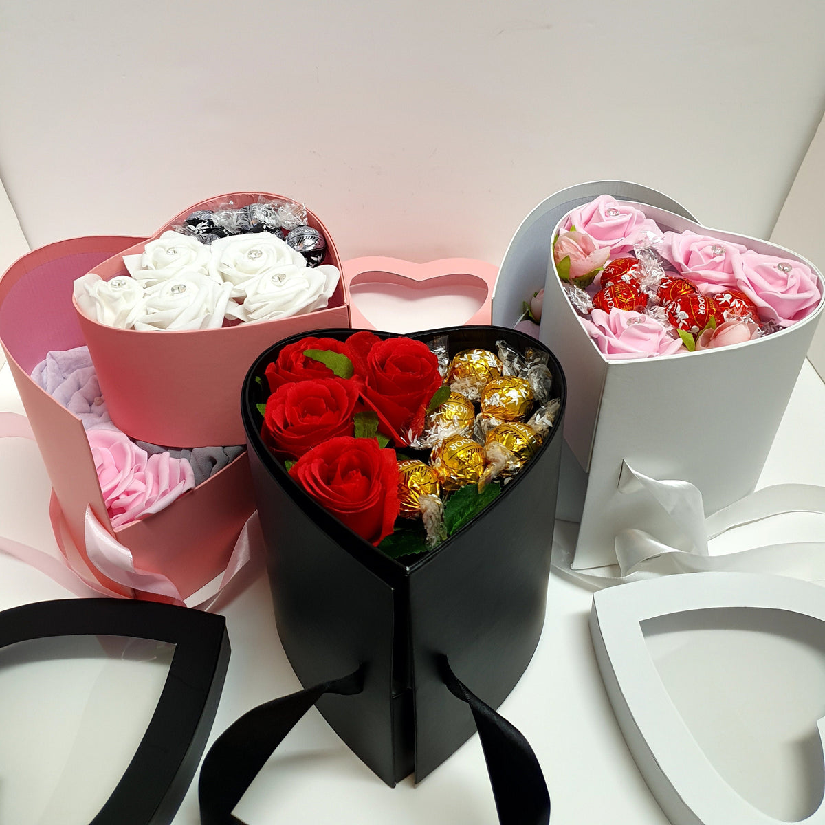 Hijab & Lindt Chocolate Gift Box – Heart Chamber Luxury Set
