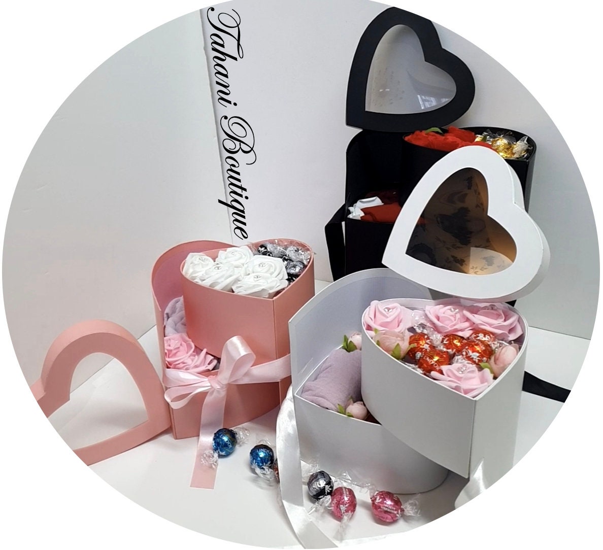 Hijab & Lindt Chocolate Gift Box – Heart Chamber Luxury Set