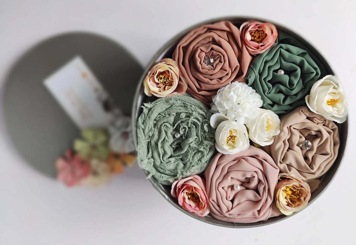Personalised Pastel Hijab Gift Bouquet – Eid & Birthdays