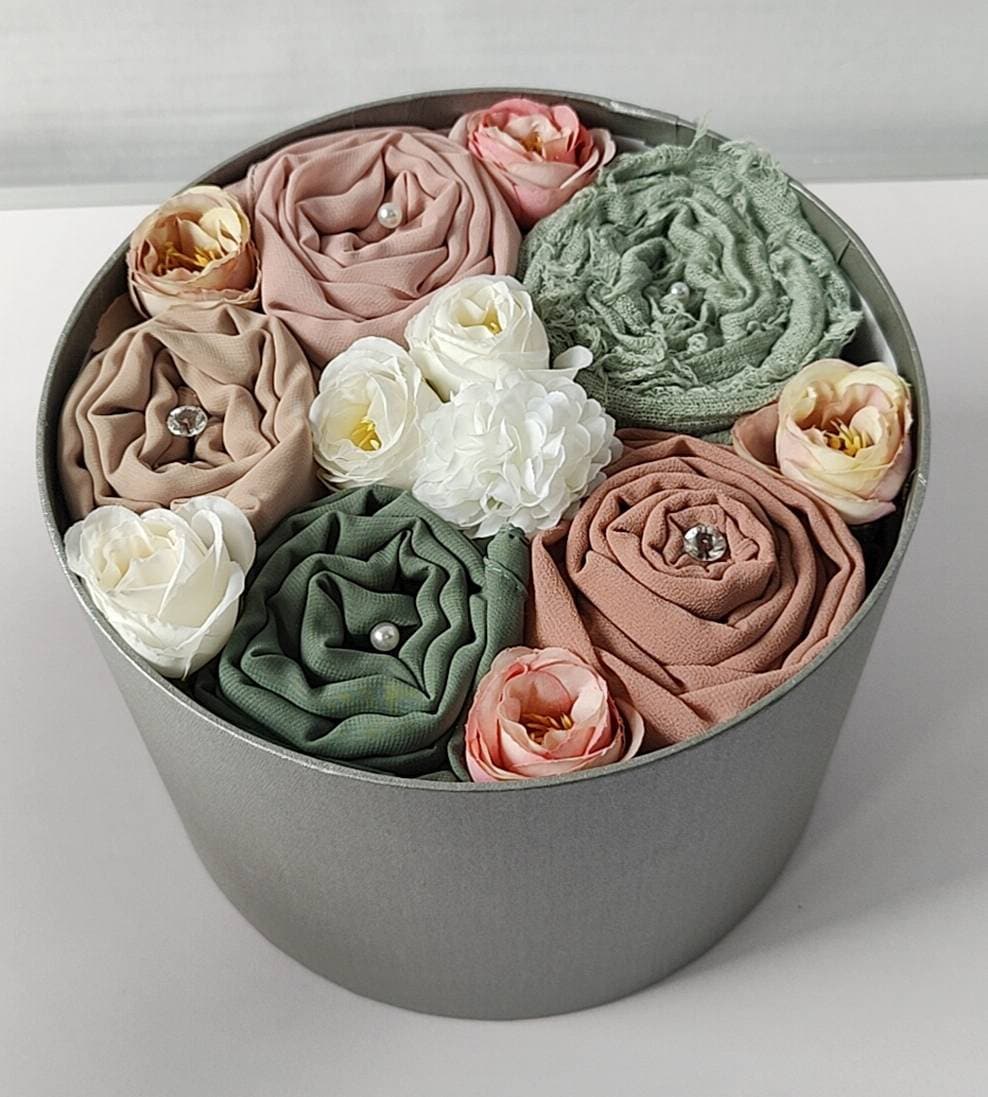 Personalised Pastel Hijab Gift Bouquet – Eid & Birthdays