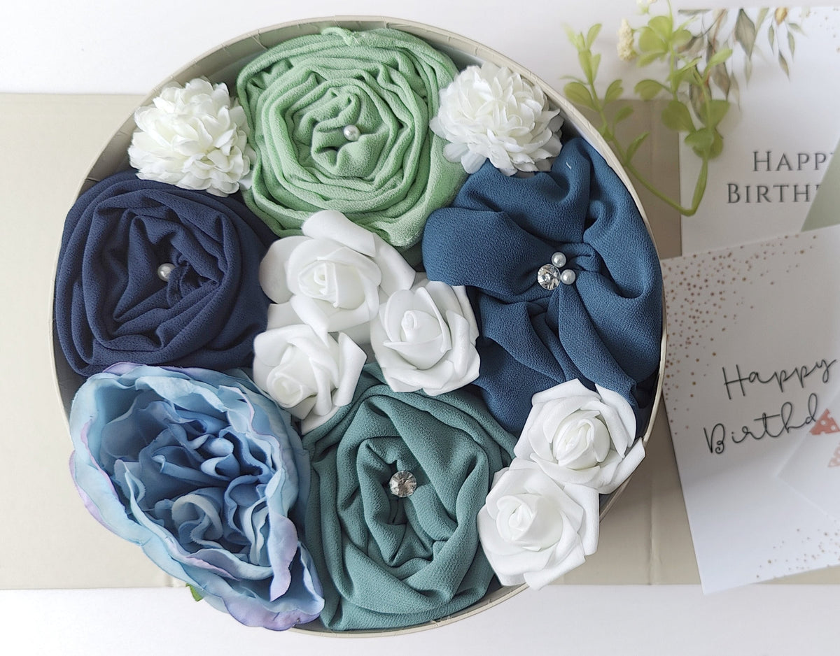 Pandora's Hijab Gift Bouquet – Midnight Blue Keepsake
