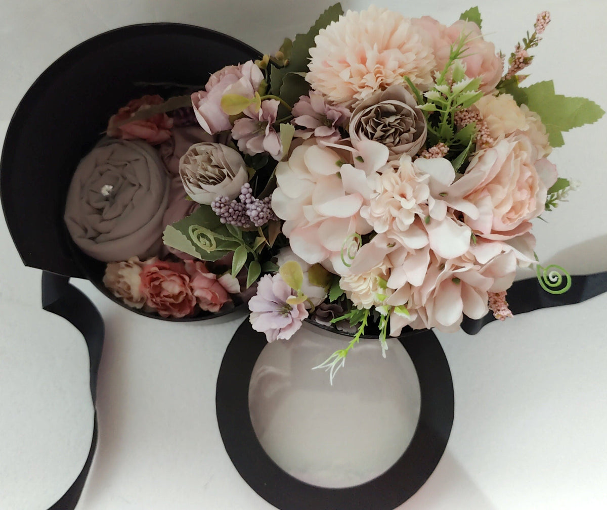 Tiered Hijab Gift Box – Blooming Elegance Two-Layer Set
