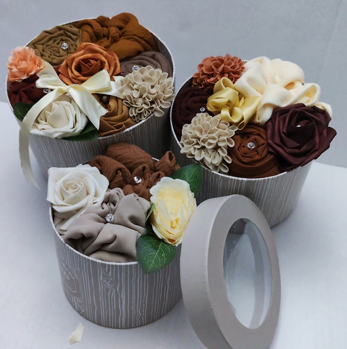 Autumn Elegance Hijab Gift Bouquet – Luxury Keepsake Box