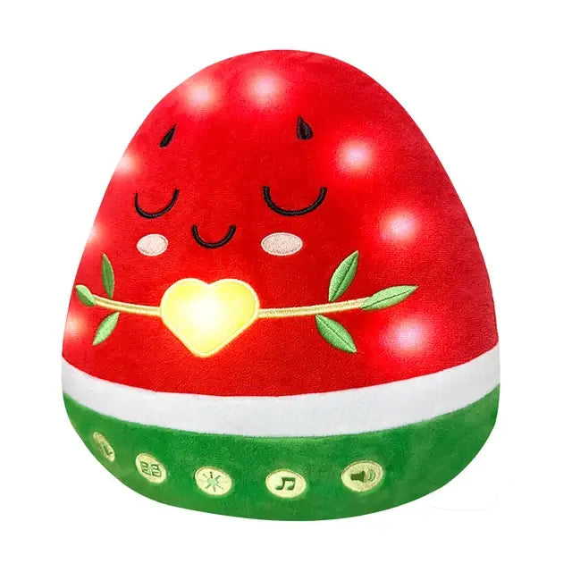 Interactive Nūr Watermelon Dua Pillow & Plushie | Islamic Toys for Kids