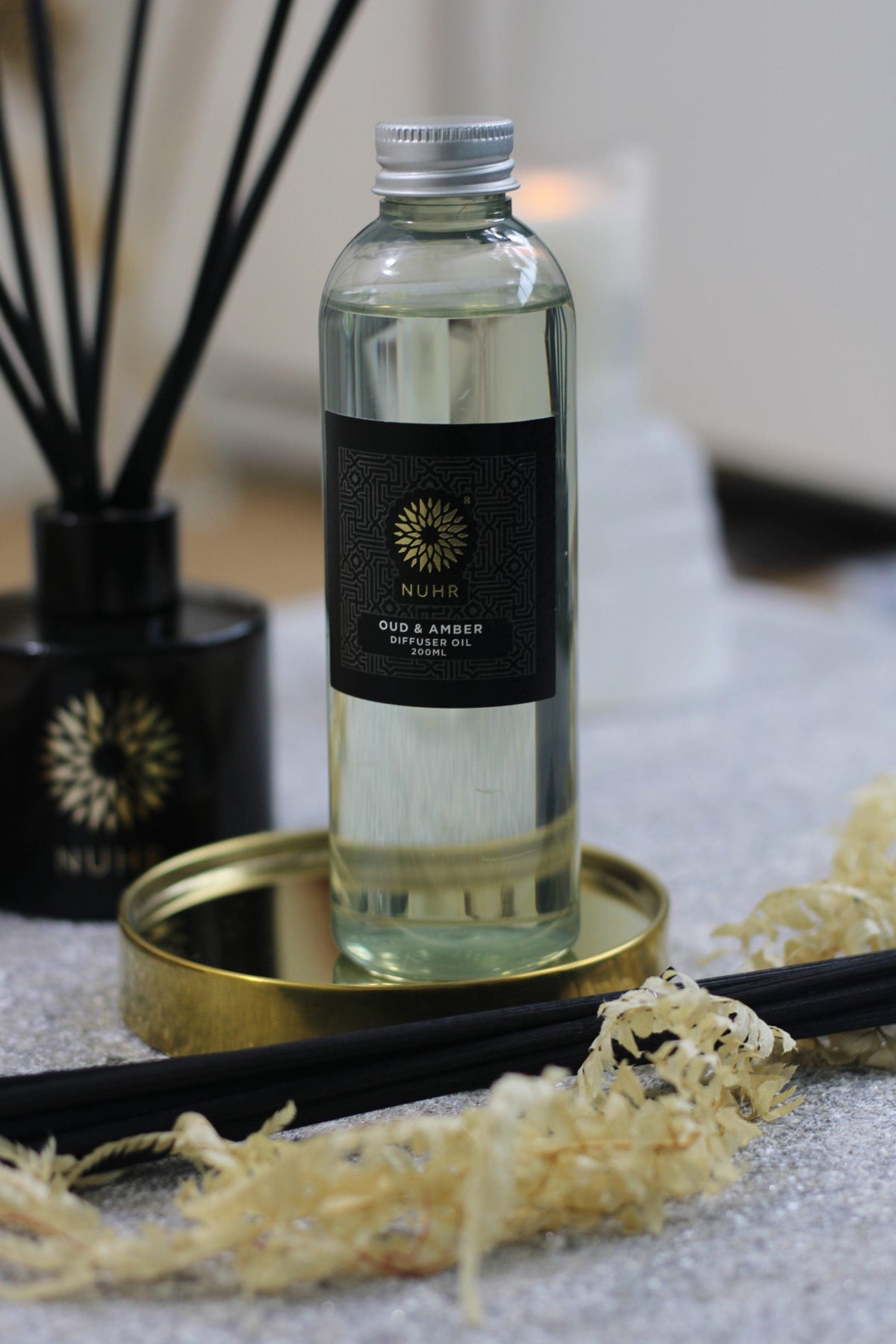 Oud and Amber Luxury Reed Diffuser Refill 200ml