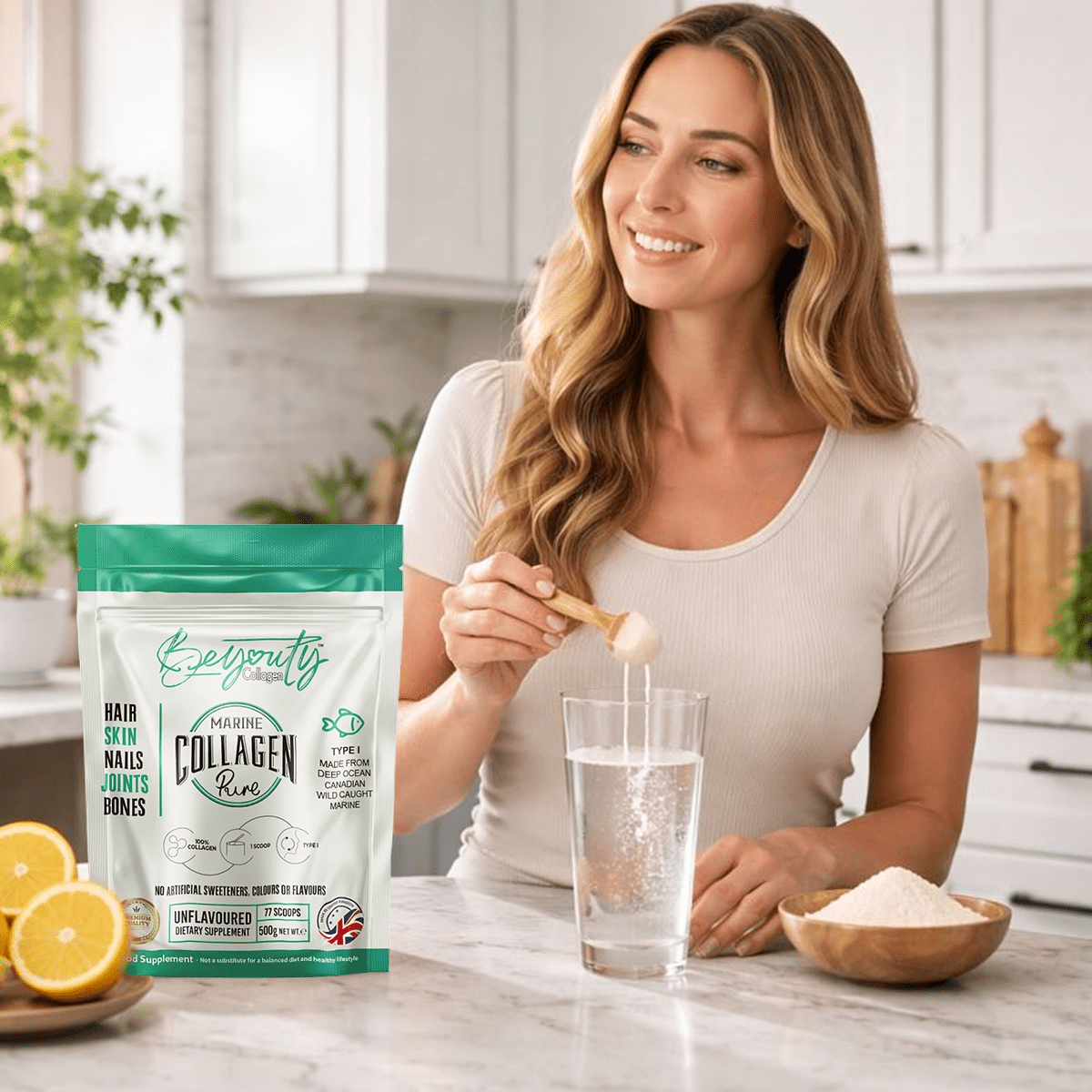 Pure Premium Marine Collagen Hydrolysed Peptides TYPE I - 500g