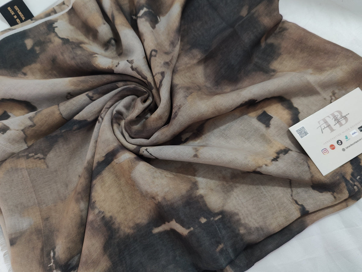 Printed modal hijab scarf designs from Tahani Boutique