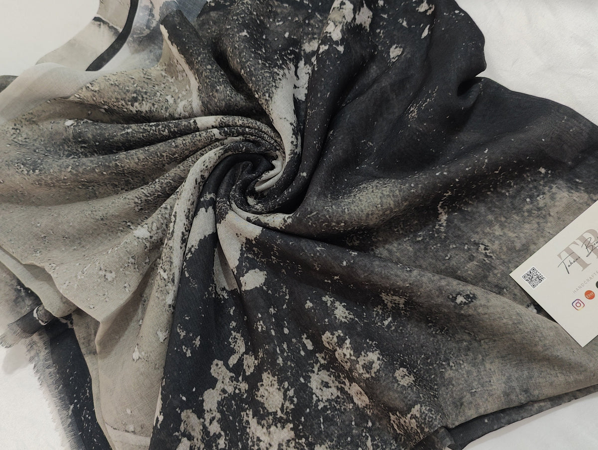 Printed Watercolour Modal Hijab – 180 × 100 cm