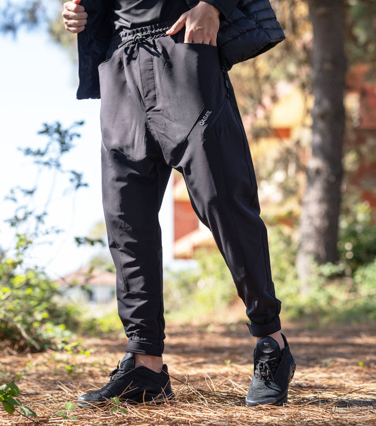 QL Teknik Sarouel Trousers in Black