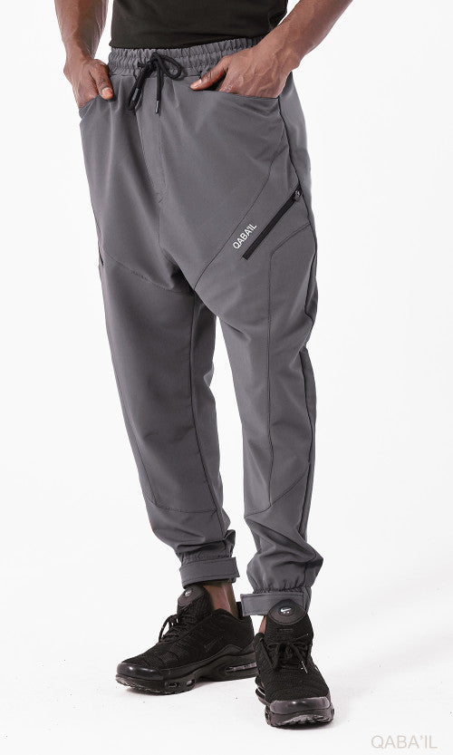 QL Teknik Sarouel Trousers in Dark Grey