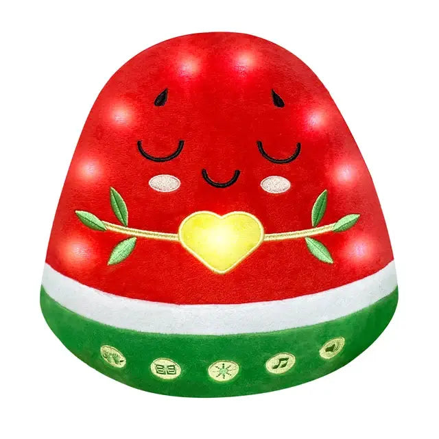 Interactive Nūr Watermelon Dua Pillow & Plushie | Islamic Toys for Kids